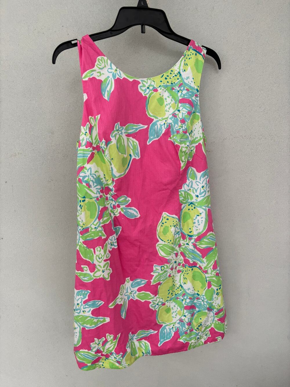100% Cotton Lilly Pulitzer Delia Shift Dress in Pink Lemonade Size 8, M